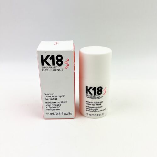 K18 Biomimetic Hairscience Leave-In Molecular Repair Hair Mask .5 fl oz New Box - $16.99