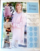 Uncut Romeo Blouse Pattern Sizes 4 - 22, Sewing Step-by-Step # 0120-052-... - £7.86 GBP