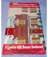 Vintage Nestle Toll House 2 Cookie Gift Boxes in Wrap Unused Promotion - $7.95