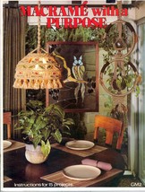 1970s Macrame With a Purpose Lamp Shade Becky Short 15 Designs Instructions - $5.99