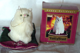 Vintage Advertising 1999 Fancy Feast Cat Food Commemorative Christmas Or... - £16.11 GBP