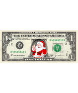 SANTA CLAUS on REAL Dollar Bill - Collectible Celebrity Cash Money Art C... - £7.09 GBP