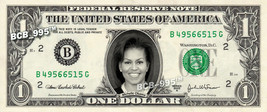 MICHELLE OBAMA on REAL Dollar Bill Cash Money Collectible Memorabilia Ce... - £5.14 GBP