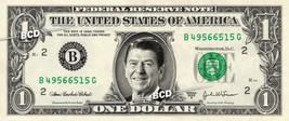 Ronald Reagan On Real Dollar Bill Spendable Cash Celebrity Money Mint - £2.62 GBP