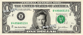 CONAN O&#39;BRIEN on REAL Dollar Bill - Collectible Celebrity Cash Money Art - $4.58 CAD