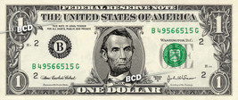 ABRAHAM LINCOLN on REAL $1 Dollar Bill - Spendable Cash Celebrity Money ... - $62.50 MXN