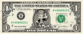 Disney Jiminy Cricket Pinnochio On Real Dollar Bill Spendable Cash Money Mint - £7.21 GBP