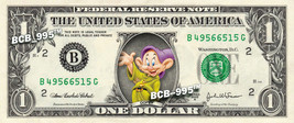 DOPEY 7 Dwarfs Snow White on REAL Dollar Bill Disney Cash Money Memorabilia Mint - £5.24 GBP