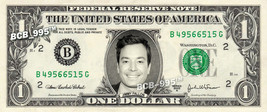 JIMMY FALLON on REAL Dollar Bill - Collectible Celebrity Custom Cash Money Art - £2.66 GBP