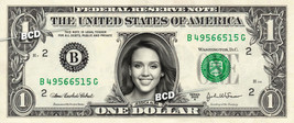 Jessica Alba On Real Dollar Bill Spendable Cash Celebrity Money Mint - £2.60 GBP