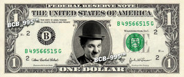 Charlie Chaplin On Real Dollar Bill   Celebrity Collectible Custom Cash - £2.60 GBP