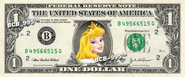 Disney&#39;s Aurora ( Sleeping Beauty ) on REAL Dollar Bill - Collectible Cash Money - £2.49 GBP