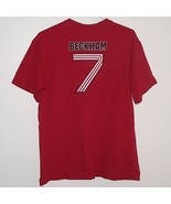 ADIDAS DAVID BECKHAM No. 7 ~ T-SHIRT ~ Sz M / Medium ~ Manchester United ~ Used - $30.56 CAD