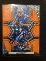 Jared Goff Hand Signed Football Card Autograph Detroit Lions Auto  - $55.00