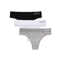 Kindly Yours 3-PACK Sustainable Seamless Thongs Panties Women’s Size X-S... - £4.68 GBP