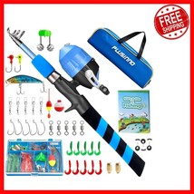 Portable Kids Fishing Pole with Tackle Box – Safe and Fun Fishing Adventure - $910.58 MXN