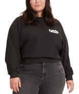 MSRP $50 Levi Womens Plus Logo Graphic Long Sleeve Crewneck Sweatshirt S... - €15,89 EUR