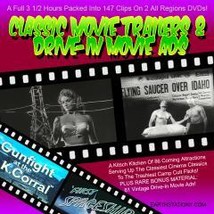 Classic Movie Trailers And Drive-In Movie Ads DVDs 2 Disc Set - £15.38 GBP