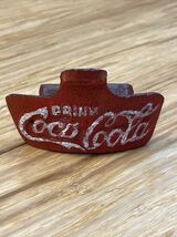 Vintage Cast Iron Coca-Cola Bottle Opener Advertising Soda Soft Drink KG JD - $14.85