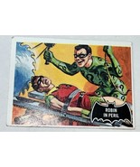 1966 Topps Batman Black Bat Card # 42 ROBIN IN PERIL - £2.32 GBP