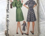 Vintage 1940s  Simplicity 1192 Pleated Skirt Shirt Dress Pattern Sz 12 U... - $43.00
