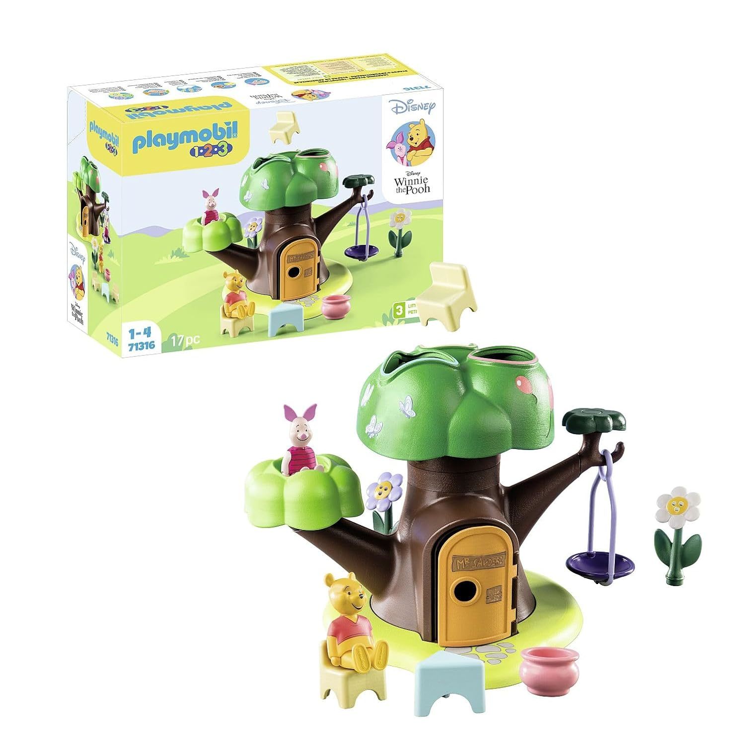 Primary image for Playmobil 71316 1.2.3 & Disney: Winnie's & Piglet's Tree House