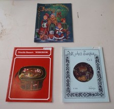Lot Of 3 Craft Booklets - Old Christmas, Folk Art Sampler, Priscilla Hauser - £4.33 GBP