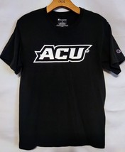 RARE ACU Abilene Christian University Champion Unisex Black Small T Shirt - $7.91