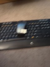 Logitech  K520 Wireless Desktop Keyboard M510 Mouse 1 Dongle Tested Works Great - £22.82 GBP