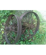 Steel spoke wheels -- wagon from the horse pulling days - $69.95