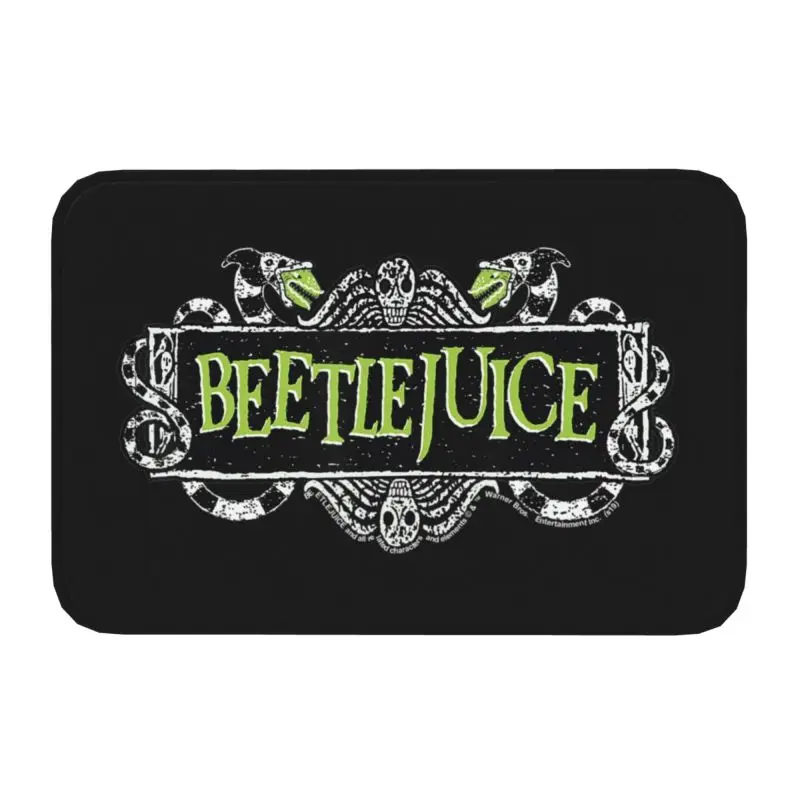 Beetlejuice Green Sign Logo Front Door Ma Outdoor Quick Dry Tim Burton Movie Hal - $15.99