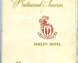 Restaurant Savarin Menu Doelen Hotel Amsterdam The Netherlands - $21.76