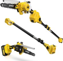 【2-in-1】Cordless Pole Saw &amp; Mini Chainsaw, IMOUMLIVE Brushless Chainsaw, 6.9 LB - £158.57 GBP