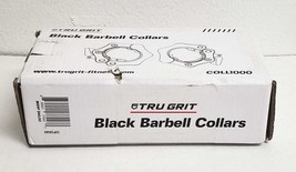 Tru Grit - Black Barbell Collars (Pair) - Black - £25.91 GBP