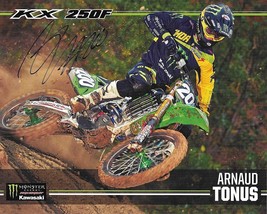 Arnaud Tonus, Supercross, Motocross, Signed Autographed Monster 8x10 Photo Card. - £50.59 GBP