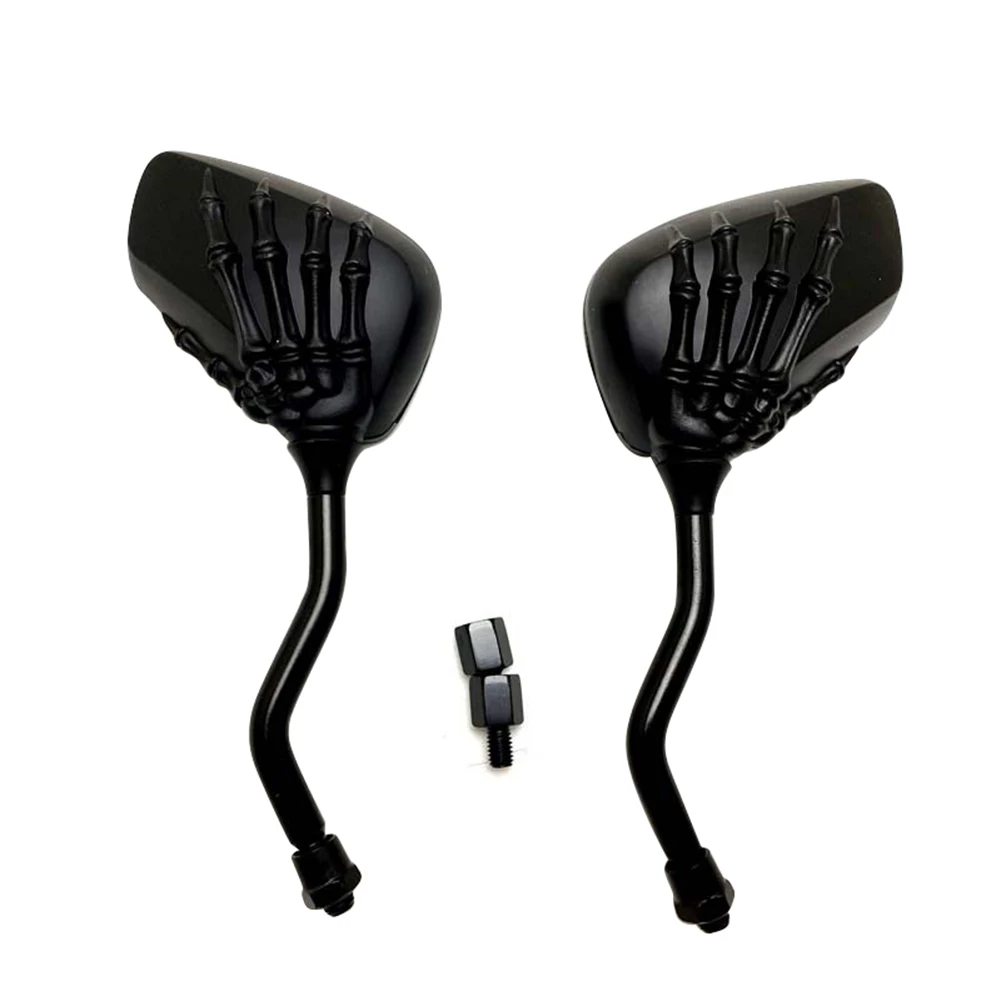 Motorcycle Rearview Mirrors 1 Pair  Hand Motorcycle Handlebar Mount Safety Side  - £103.85 GBP