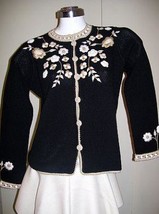 Embroidered cardigan,Jumper knitted of Alpaca wool - £155.00 GBP