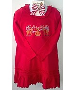 Holiday / Christmas 3 Reindeer Jingle Bell Dress Size 5/6 + Jingle Bell ... - $35.60 CAD