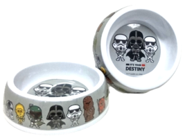 ( Lot 2 ) Disney Star Wars Pet Bowls Melamine Darth Vader Chewbacca Yoda... - $21.77