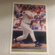 1992 Upper Deck New York Yankees Don Mattingly - £2.35 GBP
