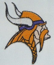 Minnesota Vikings Logo , Helmet,  Iron On Patch - £3.95 GBP