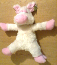Plush Pig Squeezable Huggable Squooshy Fluffy Sparkle Furry Pink Pig Stuffed Toy - £28.70 GBP