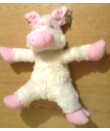 Plush Pig Squeezable Huggable Squooshy Fluffy Sparkle Furry Pink Pig Stu... - £28.32 GBP