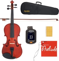 Apollo 1/4-size Solidwood Violin with Ebony Fittings, Complete with case... - £153.38 GBP