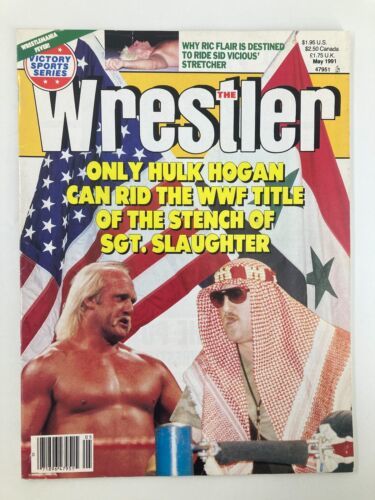 The Wrestler Magazine May 1991 Hulk Hogan and Sgt. Slaughter No Label - $8.50