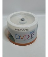 Memorex DVD-R 50 Pack 16X 4.7 GB 120 Min Blank DVD Spindle Factory Sealed - $23.18 CAD