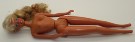 Vintage 1966 Mattel Barbie Doll Twist &amp; Turn Blonde Hair Blue Eyes Knees Bend - £12.49 GBP