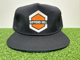 Vintage GIFFORD-HILL Black Dope ROPE Hat Snap back NEW CONDITION - £19.95 GBP