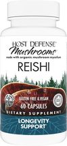 Host Defense Reishi Capsules - Heart &amp; Immune - 60 Capsules (30 Servings) - £19.31 GBP