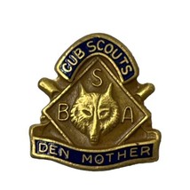 Boy Scouts Of America Cub Scouts Den Mother Camping Club Lapel Hat Pin Pinback - £4.75 GBP